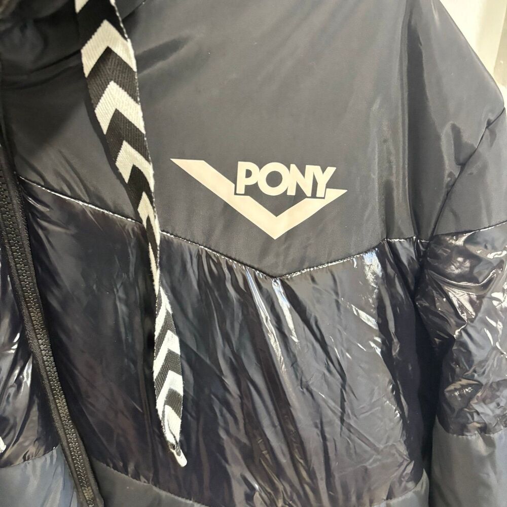 PONY Product of New York Men's City Wings Puffer Bubble Coat Black XL - Picture 2 of 6